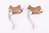 Shimano #BL-Z325 non-aero brake lever set with brown hoods from 1987