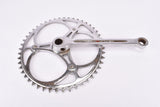 Chromed fluted 3-arm cottered steel crank set with 48 teeth in 175 mm from the 1930s - 1940s