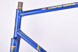 Dark Blue (Baikalblauw) Gazelle Champion Mondial A-Frame vintage road bike steel frame set set in 58 cm (c-t) / 56 cm (c-c) with Reynolds 531 tubing and Campagnolo dropouts from 1975 ~ 1976