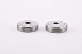 Ofmega chromed Metal crank set dust caps from the 1960s - 1970s