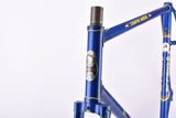 Dark Blue (Baikalblauw) Gazelle Champion Mondial A-Frame vintage road bike steel frame set set in 58 cm (c-t) / 56 cm (c-c) with Reynolds 531 tubing and Campagnolo dropouts from 1975 ~ 1976