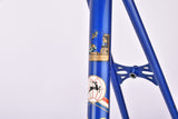 Dark Blue (Baikalblauw) Gazelle Champion Mondial A-Frame vintage road bike steel frame set set in 58 cm (c-t) / 56 cm (c-c) with Reynolds 531 tubing and Campagnolo dropouts from 1975 ~ 1976