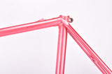 Pink Gazelle Formula Race vintage steel road bike frame set in 56 cm (c-t) / 54 cm (c-c) with Reynolds 501 tubing and Gazelle dropouts from 1989 ~ 1990