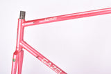 Pink Gazelle Formula Race vintage steel road bike frame set in 56 cm (c-t) / 54 cm (c-c) with Reynolds 501 tubing and Gazelle dropouts from 1989 ~ 1990