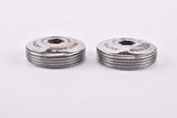 First Generation Shimano Dura-Ace chrom Metal crank set dust caps from the 1970s - 1980s