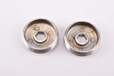 First Generation Shimano Dura-Ace chrom Metal crank set dust caps from the 1970s - 1980s