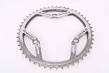 Gnutti 3-arm / 3-pin chromed steel double Chainring with 49/46 teeth and 116 mm BCD from the 1940s ~ 1960s
