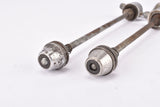 Shimano 600 #6100 / 600 EX Arabesque #6200 quick release set, front and rear Skewer for 100 / 126 mm from the 1970s - 1980s