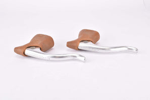 Campagnolo (Nuovo) Record Brake Lever set #2030 with Brown Lusito hoods from the 1960s - 1980s