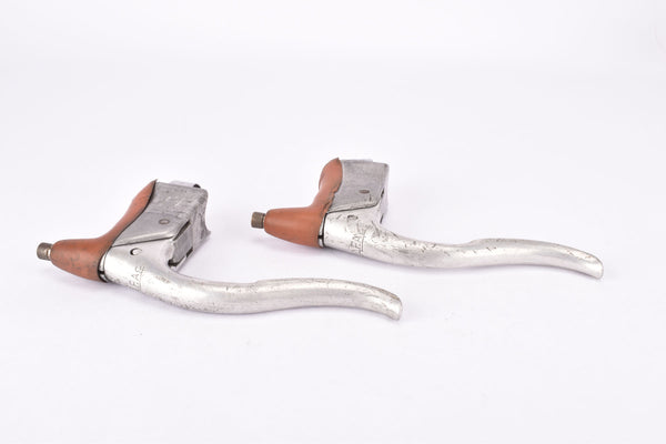 Mafac Course 121 Racing with red half hoods non-aero Brake Lever Set from the 1950s - 1960s