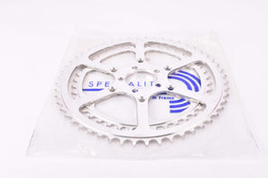 NOS Specialites TA #2235 Double Cyclotouriste Chainring (#CY205 & #208) for Pro 5 Vis (Professionnel) with 52/42 teeth and 50.4 & 80 BCD since the 1960s