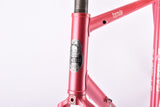 Pink Gazelle Formula Race vintage steel road bike frame set in 56 cm (c-t) / 54 cm (c-c) with Reynolds 501 tubing and Gazelle dropouts from 1989 ~ 1990
