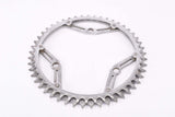 Gnutti 3-arm / 3-pin chromed steel double Chainring with 49/46 teeth and 116 mm BCD from the 1940s ~ 1960s