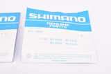 NOS Shimano Exage EX replacement brake pad set (4 pcs) #Y-81G-9810