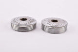 Sugino chrome plated metal Crank Dust Caps from the 1980s