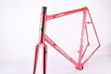 Pink Gazelle Formula Race vintage steel road bike frame set in 56 cm (c-t) / 54 cm (c-c) with Reynolds 501 tubing and Gazelle dropouts from 1989 ~ 1990