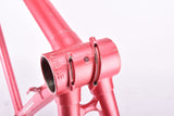 Pink Gazelle Formula Race vintage steel road bike frame set in 56 cm (c-t) / 54 cm (c-c) with Reynolds 501 tubing and Gazelle dropouts from 1989 ~ 1990