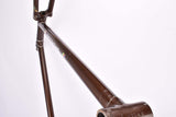 brown Metalic Gazelle first generation Champion Mondial vintage steel road bike frame set in 60 cm (c-t) / 58 cm (c-c) with Reynolds 531 tubing and Campagnolo dropouts from 1975