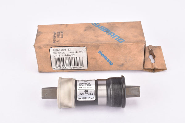 NOS/NIB Shimano #BB-UN25 sealed cartridge Bottom Bracket in 110.5 mm with english thread from 2007