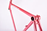 Pink Gazelle Formula Race vintage steel road bike frame set in 56 cm (c-t) / 54 cm (c-c) with Reynolds 501 tubing and Gazelle dropouts from 1989 ~ 1990