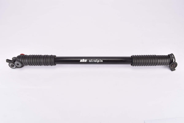 NOS SKS AirAlpin Black frame bike pump with universal rubber mount in 470mm