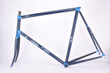 Defective Blue Koga-Miyata FullPro Carbolite Monostay Carbon fibre frame set with aluminum lugs in 63 cm (c-t) / 61.5 cm (c-c) with Carbolite-2 tubing from 1992