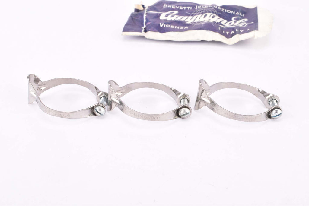 NOS Campagnolo #649 top tube cable housing guide clip outer band set ...