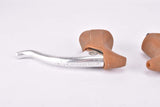 Campagnolo (Nuovo) Record Brake Lever set #2030 with Brown Lusito hoods from the 1960s - 1980s