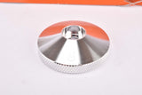 VeloOrange Knurled Stem Cap, Silver and Black
