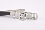 NOS Black Christophe leather toe clip straps