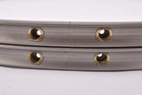 NOS anodized Campagnolo Epsilon Strada G25 tubular rim set in 28" with 36 holes from the 1980s