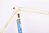 Creme and blue Gazelle Champion Mondial AB Frame vintage steel road bike frame set in 59 cm (c-t) / 57 cm (c-c) with Reynolds 531 tubing and Campagnolo dropouts from 1979 ~ 1980
