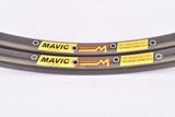 NOS Mavic Module 3 CD Clincher Rim Set in 28" / 622x15mm with 40 holes from the 1980s - 1990s