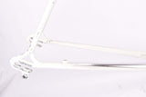 White and Blue Gazelle Champion Mondial A-Frame vintage steel road bike frame set set in 56 cm (c-t) / 54.5 cm (c-c) with Reynolds 531 tubing and Campagnolo dropouts from 1979