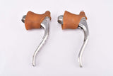 Universal Mod. 125 drilled non aero Brake Lever Set with brown hood from the 1970s