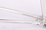 Silver anodized Alan Competition CX Cyclocross vintage aluminum frame set in 52.8 cm (c-t) 51 cm (c-c) from 1985 - defective