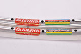 NOS polished Araya Aero 1 #ADX-1 World Champion tubular rim set in 28" with 36 holes from the late 1970s - 1990s