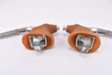 Universal Mod. 125 drilled non aero Brake Lever Set with brown hood from the 1970s