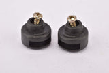 NOS Black Ale Italy Pedal Toe Clip Strap Retainer end Buttons
