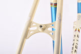 Creme and blue Gazelle Champion Mondial AB Frame vintage steel road bike frame set in 59 cm (c-t) / 57 cm (c-c) with Reynolds 531 tubing and Campagnolo dropouts from 1979 ~ 1980