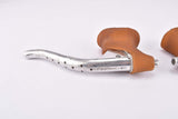 Universal Mod. 125 drilled non aero Brake Lever Set with brown hood from the 1970s