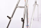 Silver anodized Alan Competition CX Cyclocross vintage aluminum frame set in 52.8 cm (c-t) 51 cm (c-c) from 1985 - defective