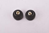 NOS Black Ale Italy Pedal Toe Clip Strap Retainer end Buttons