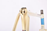 Creme and blue Gazelle Champion Mondial AB Frame vintage steel road bike frame set in 59 cm (c-t) / 57 cm (c-c) with Reynolds 531 tubing and Campagnolo dropouts from 1979 ~ 1980
