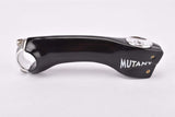 NOS/NIB black 3TTT Mutant 1" and 1 1/8" ahead stem in size 130mm with 25.8 mm bar clamp size from the 1990s