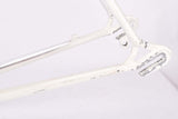White and Blue Gazelle Champion Mondial A-Frame vintage steel road bike frame set set in 56 cm (c-t) / 54.5 cm (c-c) with Reynolds 531 tubing and Campagnolo dropouts from 1979