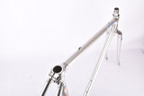 Silver anodized Alan Competition CX Cyclocross vintage aluminum frame set in 52.8 cm (c-t) 51 cm (c-c) from 1985 - defective