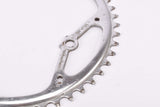 Huret Tour de France 3-arm / 3-pin chromed steel big Chainring with 50 teeth and 116 mm BCD from the 1950s