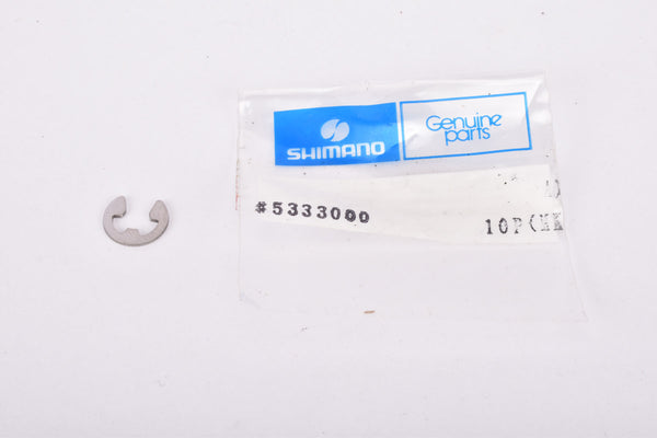 NOS Shimano chrome plated Front Derailleur C-Clip secure stop ring #5333000 from the 1980s