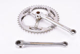Magistroni fluted 3-arm cottered chromed steel crank set with 46/40 teeth in 170 mm from the 1950s - 1960s